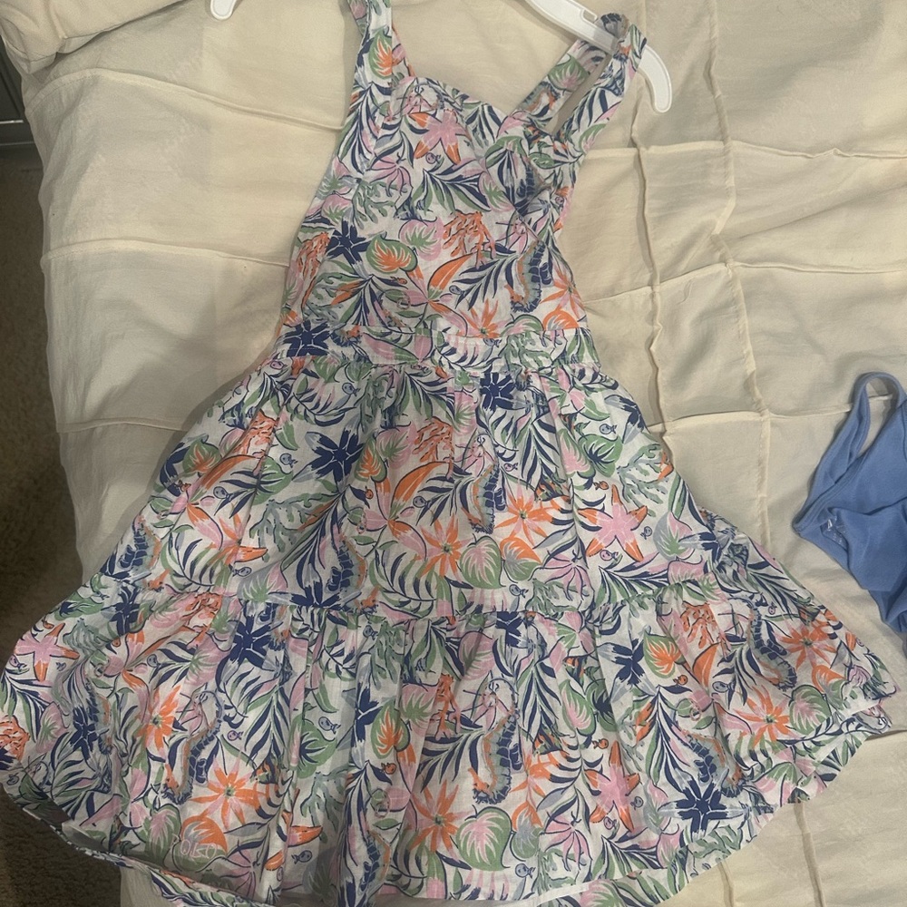 Ralph Lauren Floral Kids Dress - Blue, Pink, Green